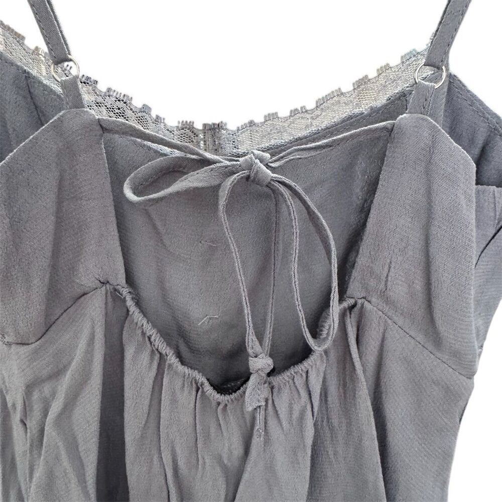 Wild Fable Babydoll Slate Blue Lace Trim Camisole Tank Top Size XXS - Picture 9 of 12